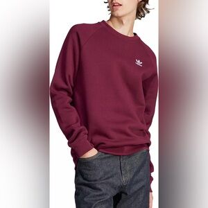 Adidas Crewneck Sweatshirt Maroon Color